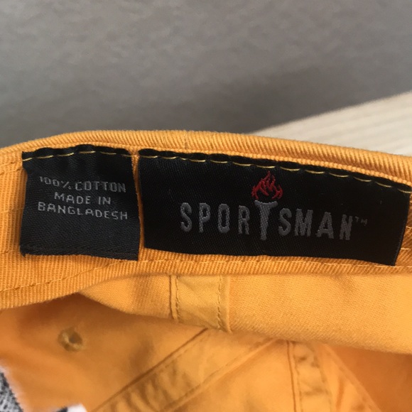 Sportsman Yellow Ball Cap Hat New - Picture 5 of 5